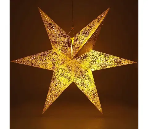 Vánoční osvětlení  RXL 363 hvězda zlatá 10LED WW