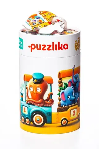 Hračky puzzle PUZZLIKA - 13050 Vlak 94 cm - naučné puzzle 20 dílků