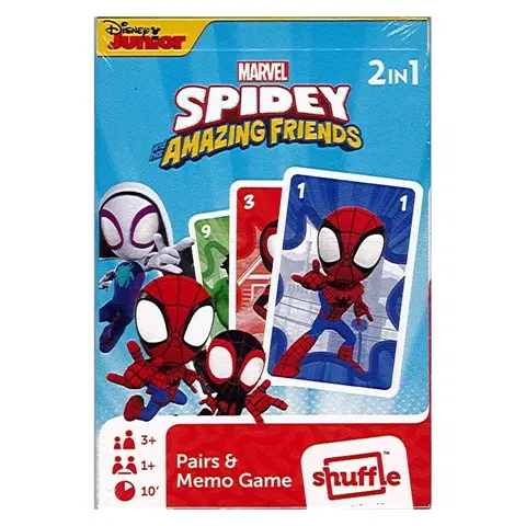 Hračky společenské hry JUNIOR - Karty hrací - Černý Peter / Pexeso (2v1) Spiderman
