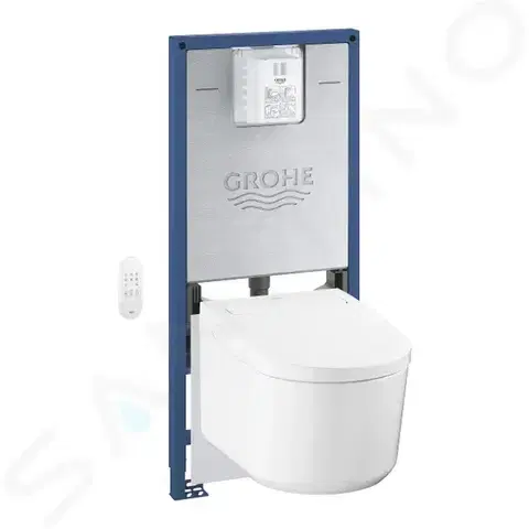 Záchody GROHE Rapid SLX Set předstěnové instalace, elektronického bidetu a sedátka, alpská bílá 36509SH0