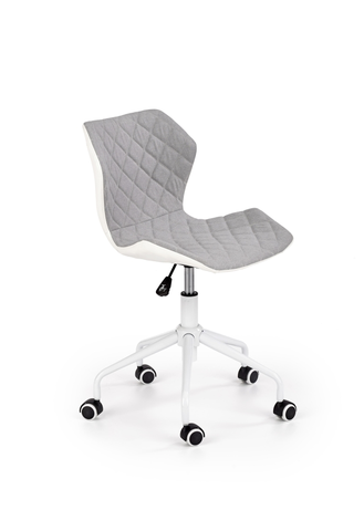 Kancelářské židle Dětská kancelářská židle DENEB 3, šedo-bílá