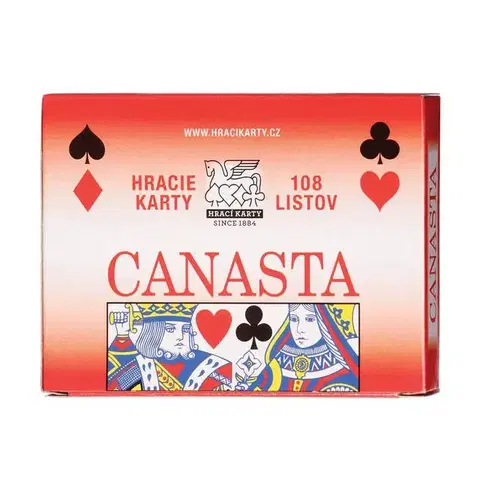 Hračky společenské hry MEZUZA - Hrací karty Canasta – 1603
