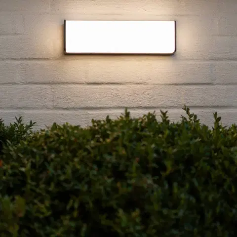 Venkovní nástěnná svítidla LUTEC LED venkovní nástěnné Doblo, obdélník, 35cm, 4000K