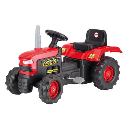 Dětská vozítka a příslušenství Dolu Velký šlapací traktor,červený