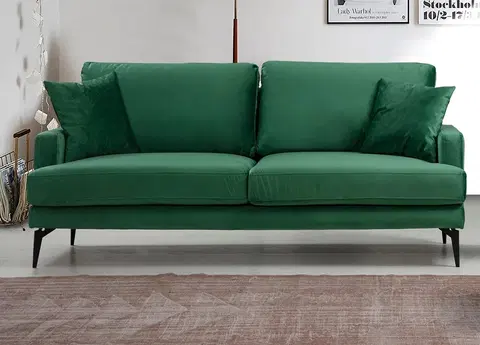 Pohovky a gauče Pohovka PAPIRA dvoumístná zelená