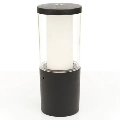 Sloupková světla Fumagalli LED svítidlo na soklu Carlo černá 3,5 W, CCT 25cm