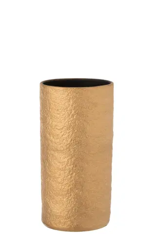 Dekorativní vázy Zlatá keramická váza Gatsby M - Ø16*30 cm J-Line by Jolipa 7160