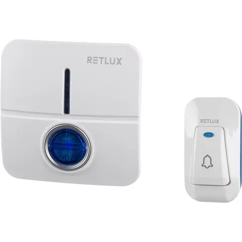Domovní alarmy Retlux RDB 105 Bezdrátový zvonek do zásuvky, 1x tlačítko, dosah 120 m