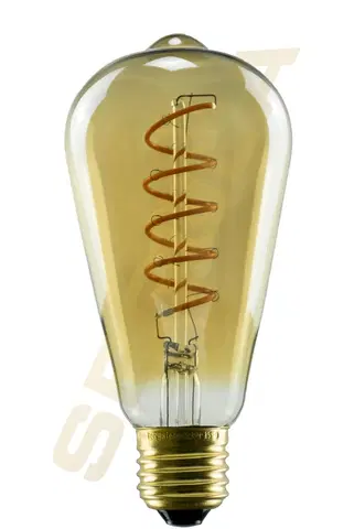 LED žárovky Segula 50651 LED soft rustika ST64 spirála zlatá E27 3,2 W (16 W) 150 Lm 1.900 K