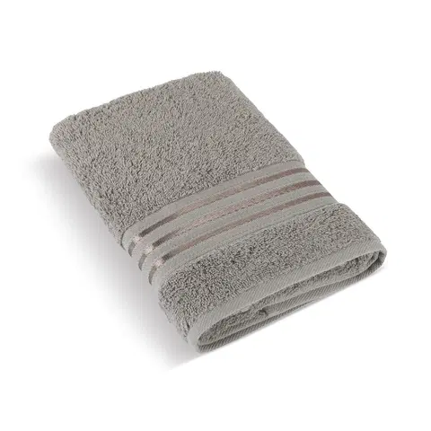 Ručníky Bellatex Froté ručník kolekce Linie tmavě šedá, 50 x 100 cm