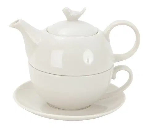 Džbány Porcelánový Tea for one s ptáčkem - 0.4L Clayre & Eef BITEFO