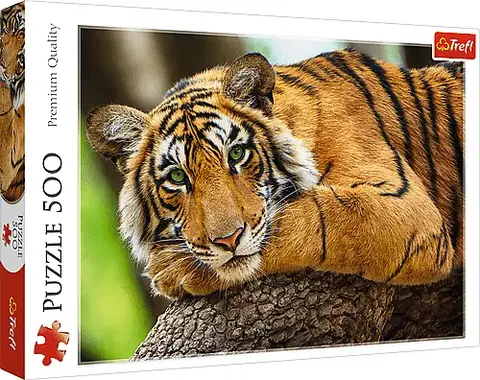 Hračky puzzle TREFL - Puzzle 500 - Portrét tygra
