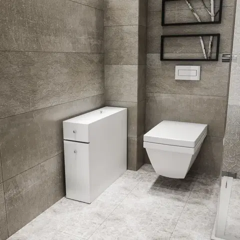 Koupelnový nábytek Hanah Home Koupelnová skříňka Calencia 55 cm bílá
