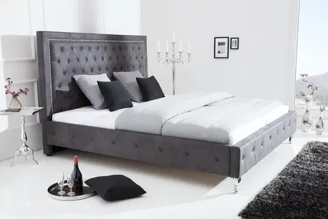Designové postele LuxD Postel Spectacular šedá 200 x 180cm