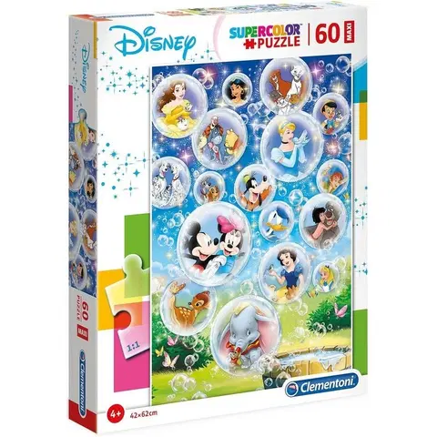 Hračky puzzle CLEMENTONI - puzzle maxi 60 Disney postavičky