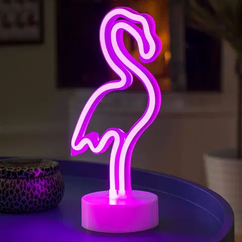 Vnitřní dekorativní svítidla Konstsmide Season LED dekorativní světlo Flamingo, na baterie