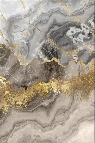 Koberce a koberečky Conceptum Hypnose Koberec Marble 120x180 cm šedý/zlatý