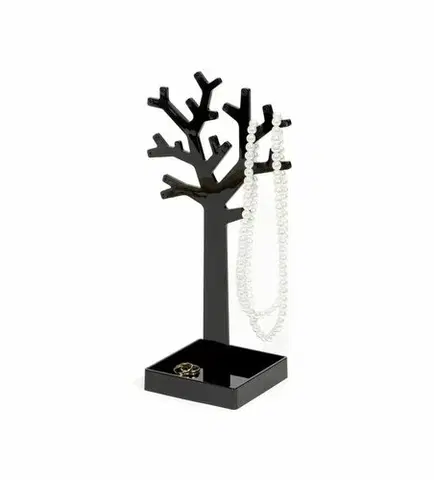 Koupelnový nábytek Stojan na šperky ve tvaru stromu Compactor - černý plast