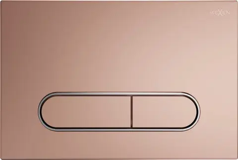 Ovládací tlačítka MEXEN Fenix 11 splachovací tlačítko, růžové zlato /kompatibilní s Geberit Sigma UP300 a UP320/ 601105