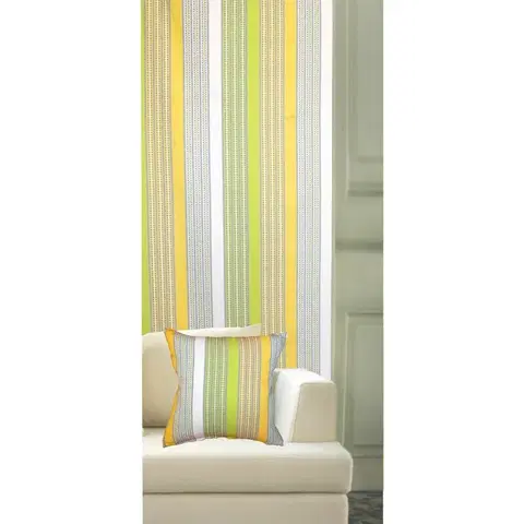 Závěsy Hotový závěs, Stripe, zelený, 130 x 160 cm