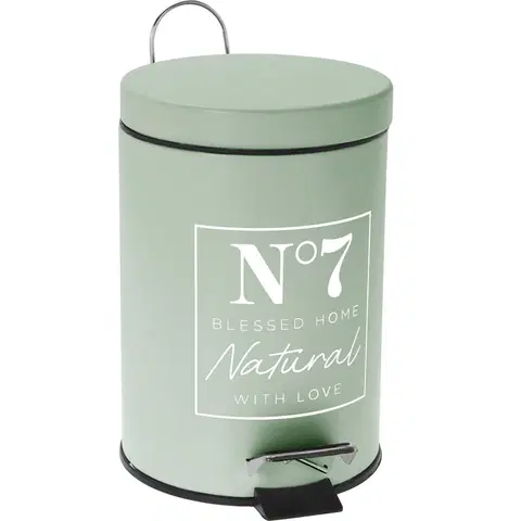 Odpadkové koše Kosmetický odpadkový koš Natural zelená, 17 x 24,5 cm