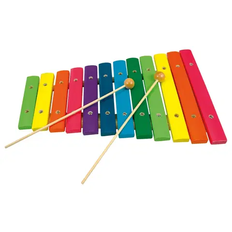 Dětské hudební hračky a nástroje Bino Xylofon-12 tónů