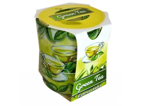 Svíčky PROHOME - Svíčka ve skle Green Tea