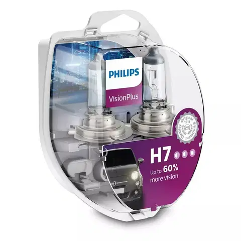 Autožárovky Philips H7 VisionPlus 12V 12972VPS2 +60%