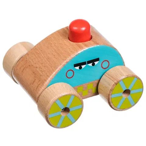 Hračky LUCY & LEO - 156 Dřevěné pískající auto