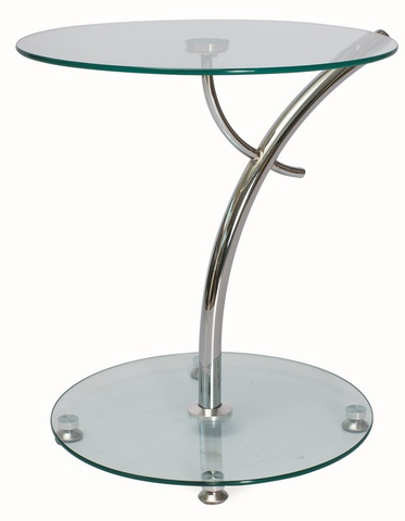 Konferenční stolky Konferenční stolek FRAMPOL, sklo/chrom