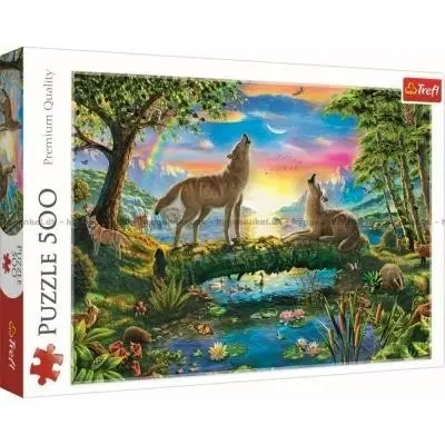 Hračky puzzle TREFL - puzzle 500 Lupine nature