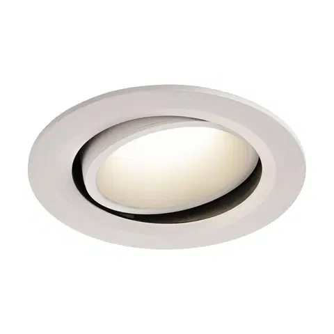 LED podhledová svítidla SLV BIG WHITE NUMINOS MOVE DL L vnitřní LED zápustné stropní svítidlo bílá/bílá 4000 K 40° otočné a výkyvné 1003689