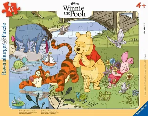 Hračky puzzle RAVENSBURGER - Disney: medvídek pú objevuje přírodu 47 dílků