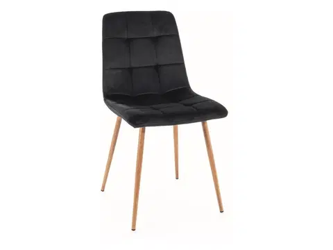 Židle Kasvo ALIM D (MILA D) VELVET židle jídelní bluvel 19 černá