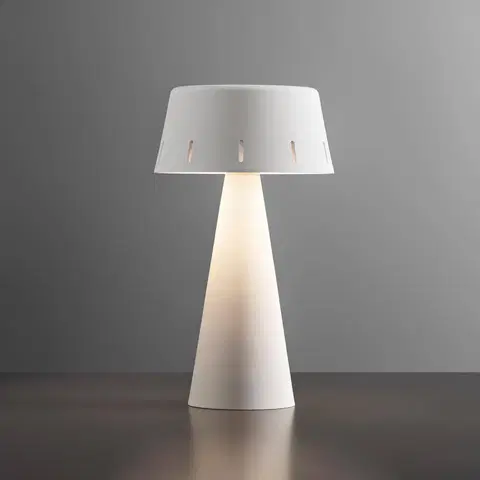 Světla na parapety OleV Stolní lampa OLEV Makà LED s dobíjecí baterií, bílá