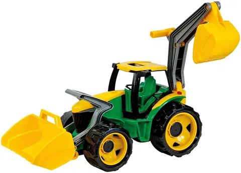 Hračky LENA - Traktor S Lžící A bagru, Zeleno-Žlutý