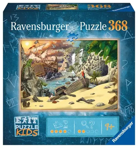 Hračky puzzle RAVENSBURGER - Exit Kids Puzzle: Piráti 368 Dílků