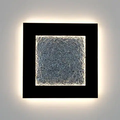 Nástěnná svítidla Holländer Nástěnné svítidlo Plenilunio Eclipse LED, hnědá/stříbrná barva, 80 cm