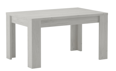 Jídelní stoly Jídelní stůl rozkládací GIROLAMO 160x90, jasan bílý