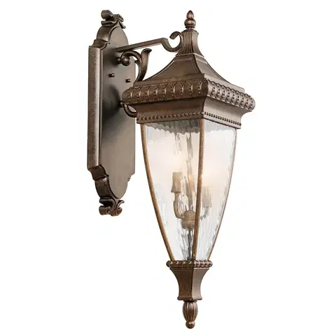 Venkovní nástěnná svítidla KICHLER Nástěnné světlo tvaru lucerny Venetian Rain