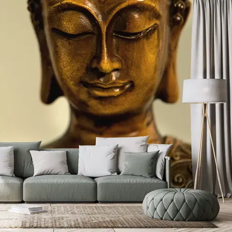 Samolepící tapety Samolepící fototapeta bronzová hlava Buddhy