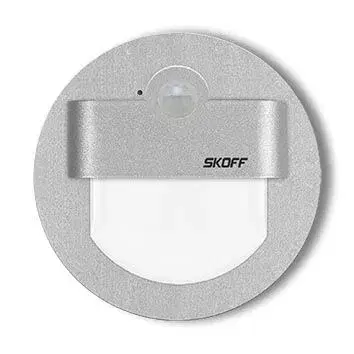 Svítidla LED nástěnné svítidlo Skoff Rueda hliník neutrální10V MJ-RUE-G-N s čidlem pohybu