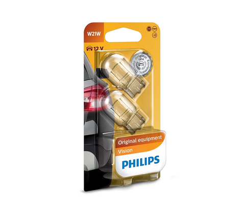 Žárovky Philips SADA 2x Autožárovka Philips VISION 12065B2 W21W W3x16d/21W/12V 