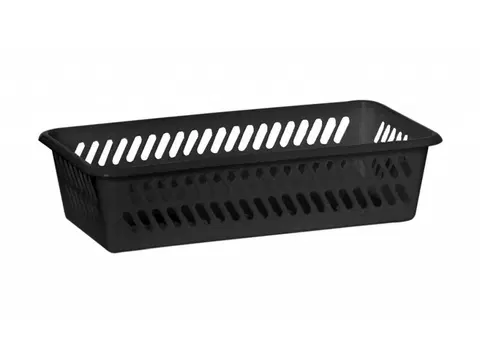 Úložné boxy PROHOME - Košík 20,1x10,3x4,9cm plastový černý