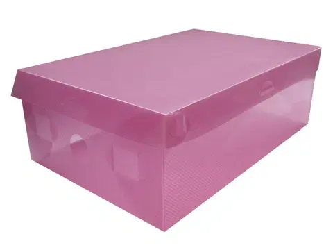 Úložné boxy TZB Krabice na boty S - růžová