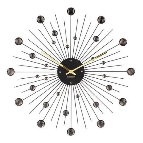 Hodiny Karlsson 4859BK Designové nástěnné hodiny, 50 cm