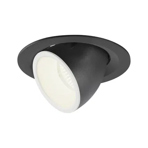 LED podhledová svítidla SLV BIG WHITE NUMINOS GIMBLE M zápustné stropní svítidlo černé/bílé 4000 K 55° 1005964