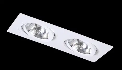 Bodovky do podhledu na 230V BPM Vestavné svítidlo Aluminio Blanco, bílá, 2x75W, 230V 4251GU
