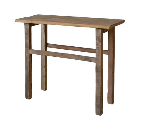 Konferenční stolky Hnědý odkládací dřevěný stůl Grimaud Unit - 76*36*91 cm Chic Antique 40039600 (40396-00)