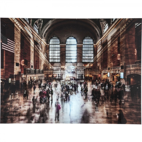 Fotoobrazy KARE Design Skleněný obraz Grand Central Terminal 120x160 m